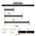 Travesaños para rack CS-1 75 x 75 mm (lote de 4) - vista 27