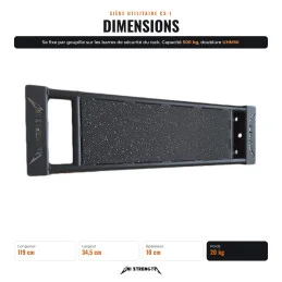 Dimensioni della seduta multiuso CS-1