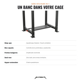 CS-1 Mehrzwecksitz für Power Rack - Ansicht 2