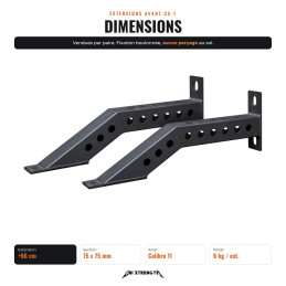 Extensión frontal para rack musculación CS-1
