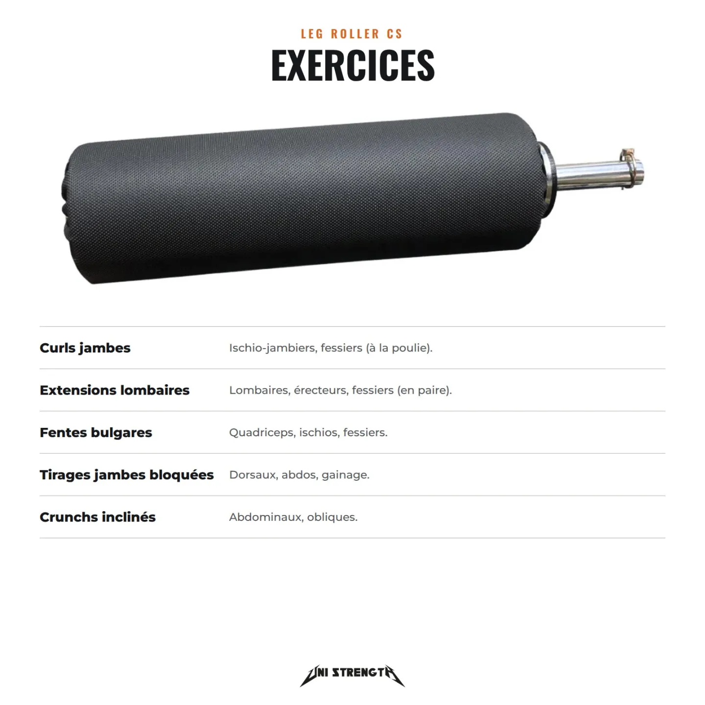 Rodillo de piernas para CS Rack - vista 6