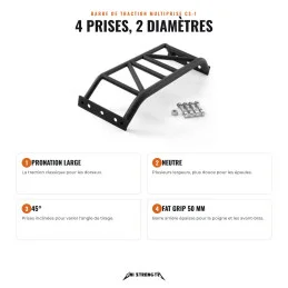 CS-1 multi-grip pull-up bar