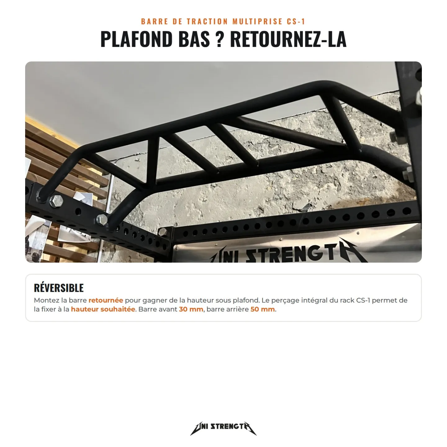 Barra de dominadas multiagarre CS-1 - vista 8