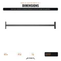Barra de tracción recta, rack CS-1 - vista 2