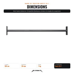 Barra de tracción recta - Rack CS-1