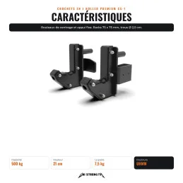CS-1 J-cups Premium con rullo