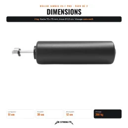 Leg Roller for Rack - Pack 2x CS-1 Leg Roller - Pro