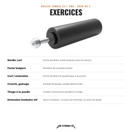 Leg Roller for Rack - Pack 2x CS-1 Leg Roller - Pro