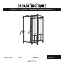 CS-1 Polea ajustable para rack de musculación