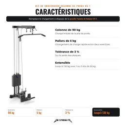 Kit de Conversion Poulie pour CS-1 – Colonne de Poids de 90 kg