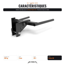 Barre per dip CS-1 - vista 2