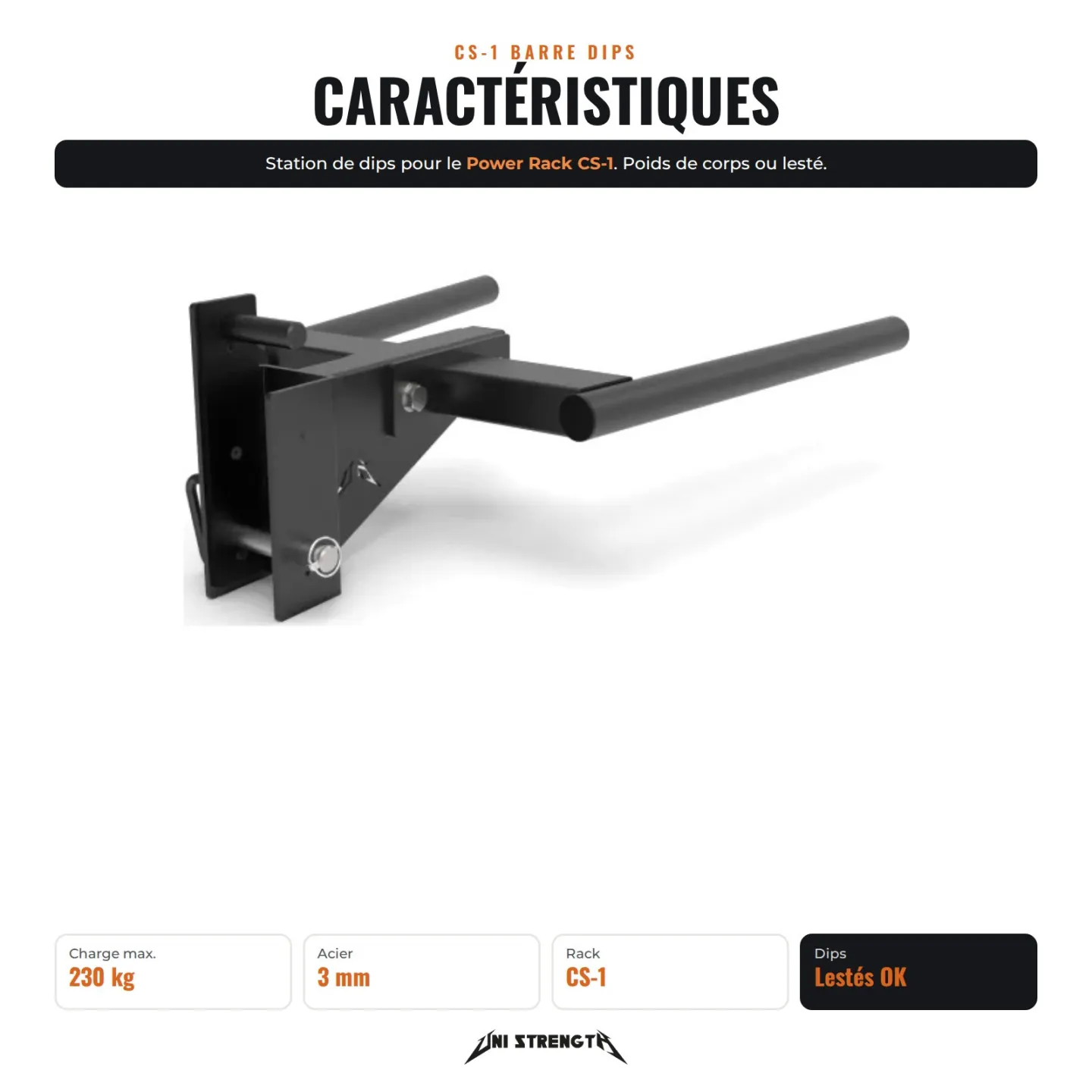 Barre per dip CS-1 - vista 10