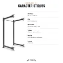 Rack plegable CS-1, rack de sentadillas de pared para sentadillas, dominadas y fondos - vista 8