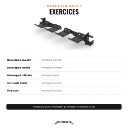 Supports d'haltères CS-1, exercices