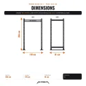 Power Rack CS-1 204 cm, 4 Pfosten, Tiefe 76 cm | Komplettset - Ansicht 3
