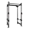 Power Rack CS-1 204 cm acero barnizado, 4 postes, barra recta | Pack completo