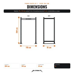 Power Rack CS-1 pack 204 cm