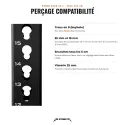 Power Rack CS-1 204 cm acero barnizado, 4 postes, barra multiagarre | Pack completo - vista 4