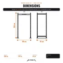 Power Rack CS-1 236 cm acier vernis, 4 montants, barre droite | Pack complet - vue 3