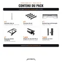 Power Rack CS-1 236 cm acciaio verniciato, 4 montanti, barra multipresa | Kit completo - vista 2