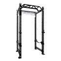 Power Rack CS-1 236 cm noir, 4 montants, barre multiprise | Pack complet