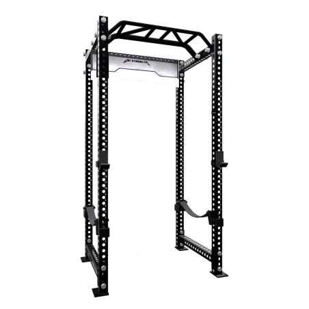 Power Rack CS-1 236 cm schwarz, 4 Pfosten, Multigriff-Klimmzugstange | Komplettset
