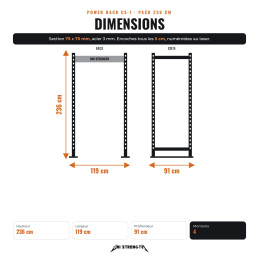 Power Rack CS-1 pack 236 cm