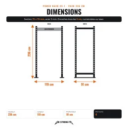 Power Rack CS-1 pack 236 cm