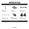 Power Rack CS-1 236 cm noir, 4 montants, barre droite | Pack complet - vue 2