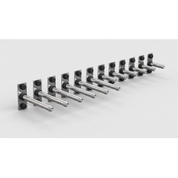 CS-1 Olympic weight storage pegs 30 cm, chrome, sold as a pair