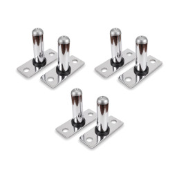 Pack soportes de discos CS-1, 3 pares de 15 cm, cromados