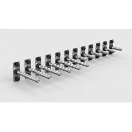 Pack rangements de poids CS-1, 3 paires 15 cm chromées