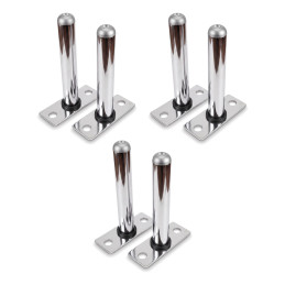 Pack portadischi CS-1, 3 coppie da 30 cm, cromati