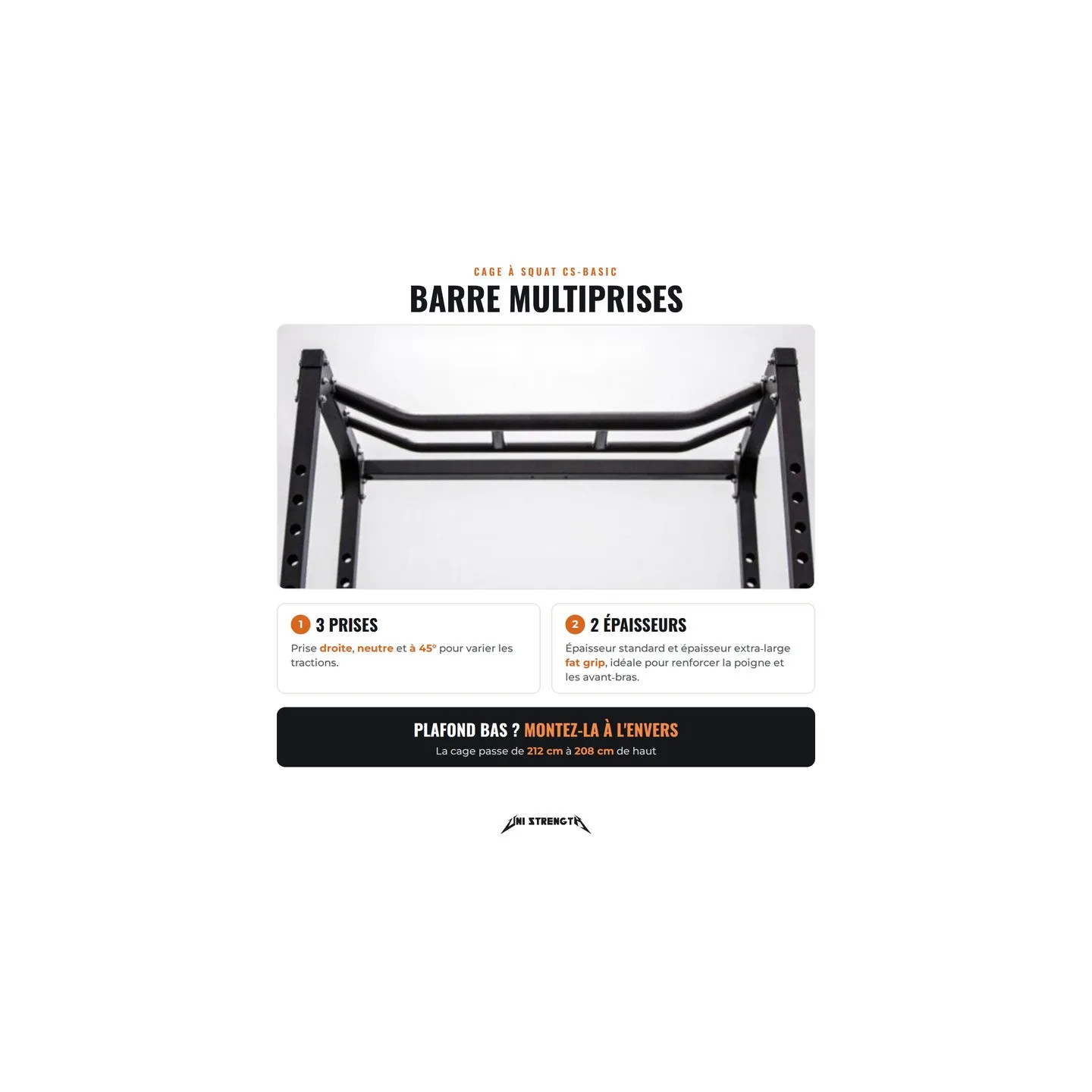 Gabbia per squat e Power Rack - CS-Basic - vista 6