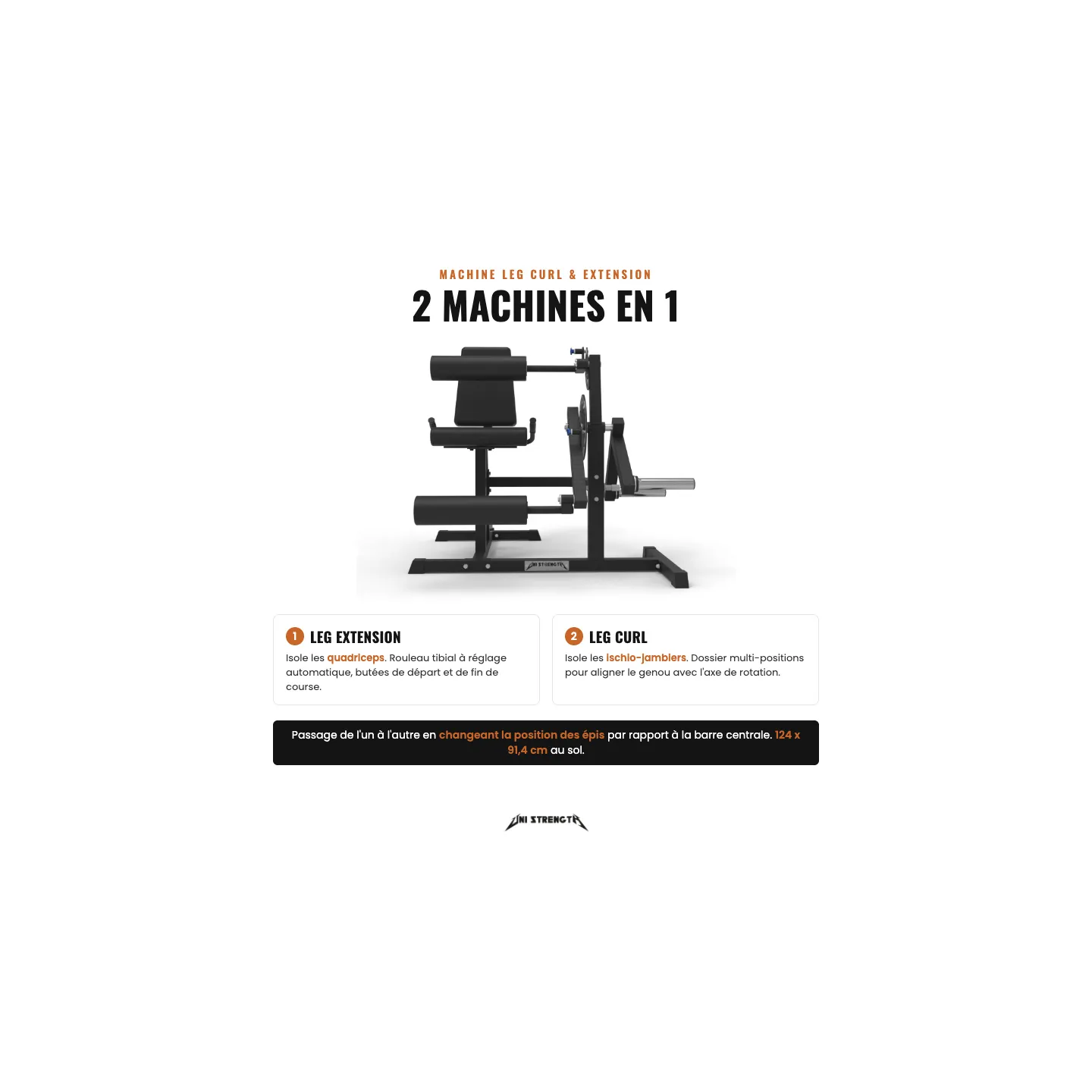 Machine Leg Curl & Extension Assis - vue 4