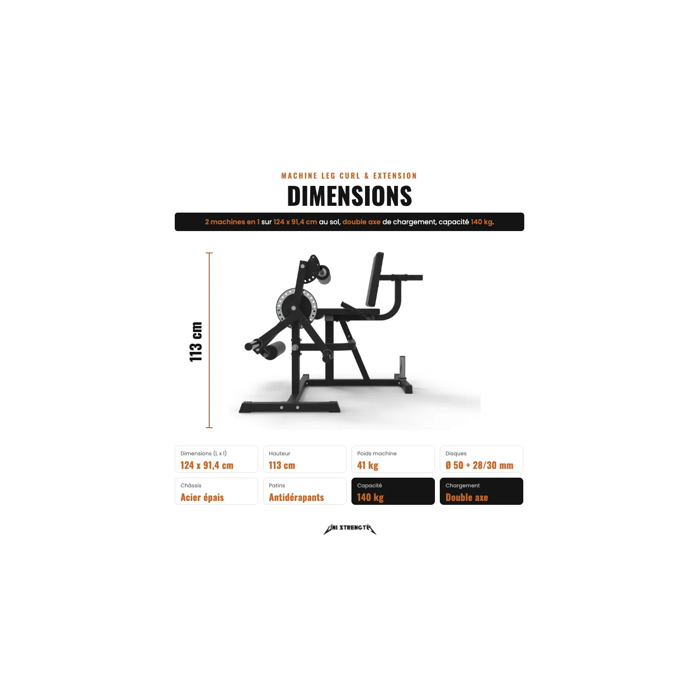 Machine Leg Curl & Extension Assis - vue 7