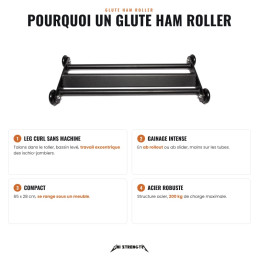 Perché un Glute Ham Roller, leg curl senza macchina, core, formato compatto e acciaio 200 kg