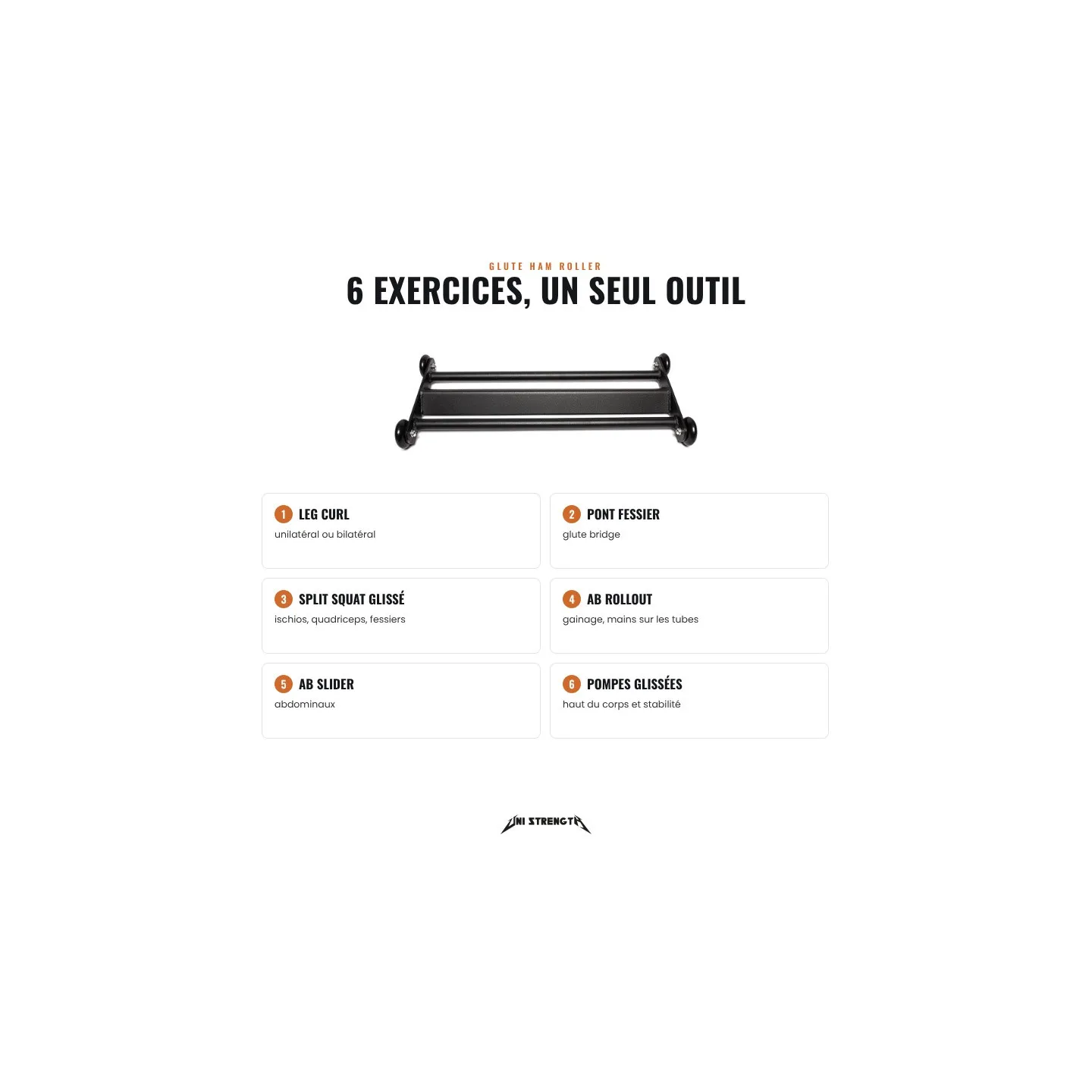 Glute Ham Roller - Hamstring and Glutes Roller - view 6