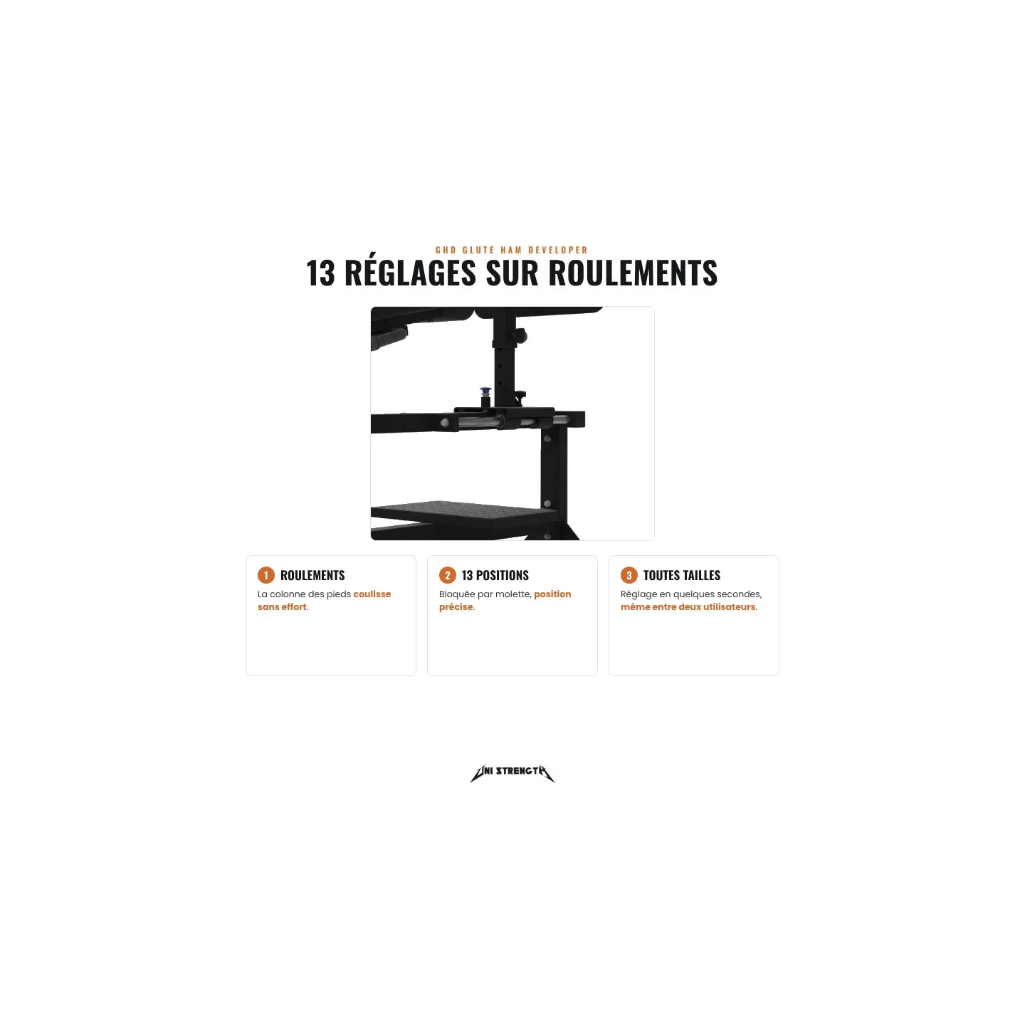 GHD Glute Ham Developer Uni Strength, 13 Einstellungen - Ansicht 4
