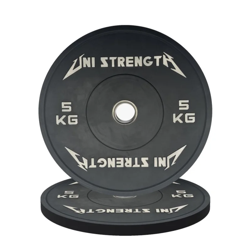 Disco bumper negro 5 kg Uni Strength