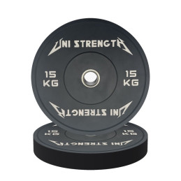 Uni Strength black bumper plate 15 kg