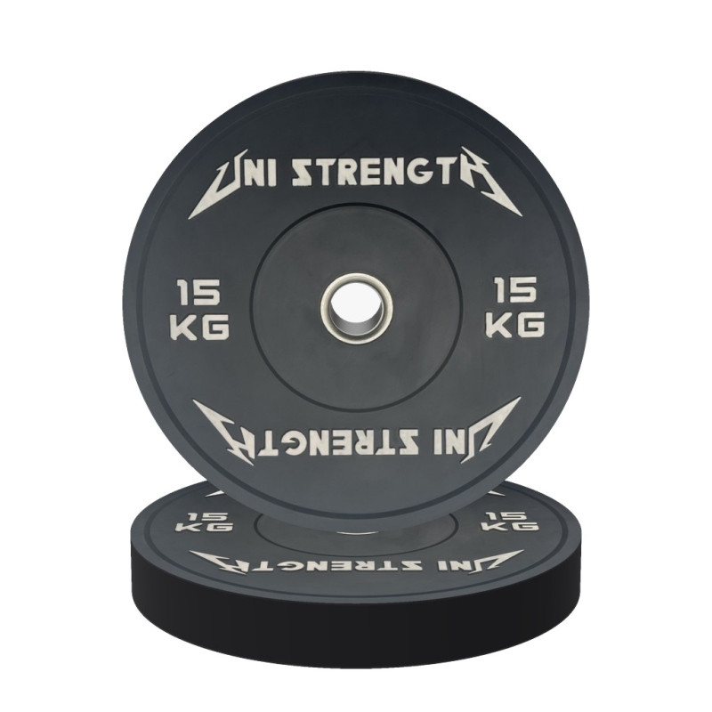 Disco bumper negro 5 kg Uni Strength