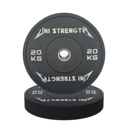 Uni Strength Bumper Plate schwarz 20 kg