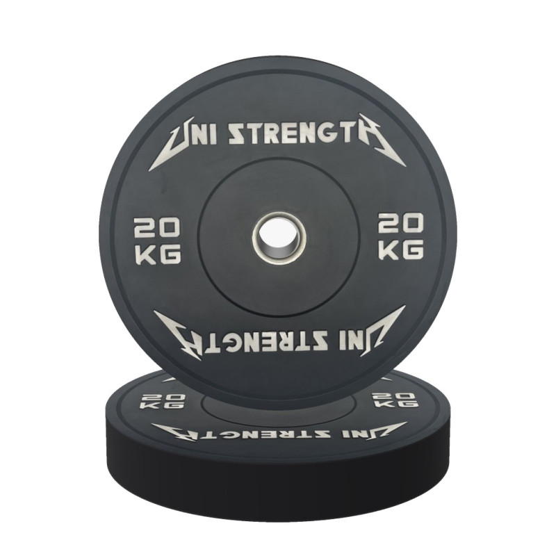 Disco bumper negro 5 kg Uni Strength