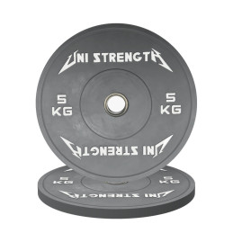 Disco bumper colorato IWF 5 kg grigio Uni Strength