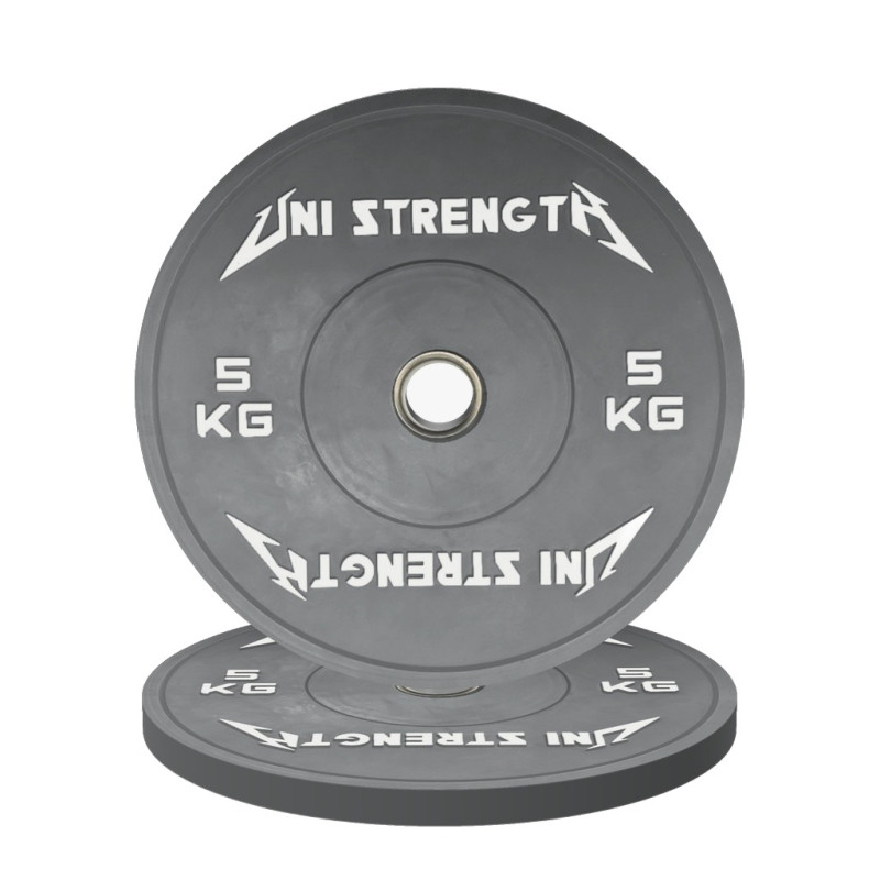 Disco bumper negro 5 kg Uni Strength