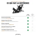 Machine Combo Hack Squat et Presse à Cuisse 45°, charge max 500 kg - vue 5