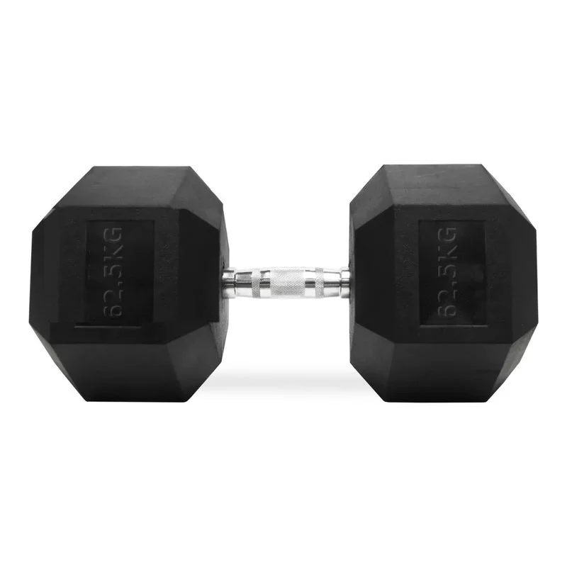 Haltères Hexagonaux en Caoutchouc de 2.5 à 70 kg - Paire