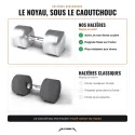 Haltères hexagonaux en caoutchouc de 2,5 à 70 kg, paire - vue 31