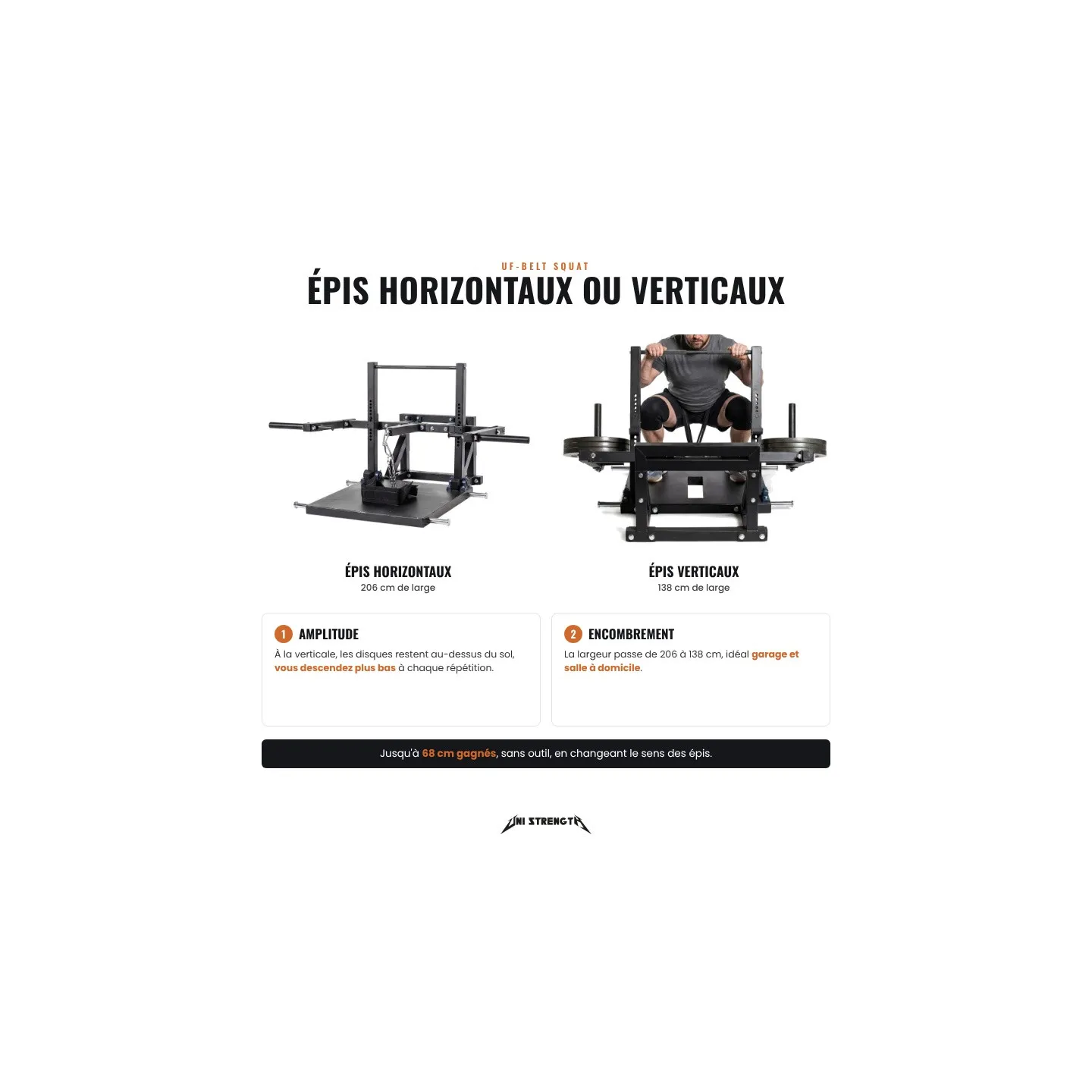 Máquina Belt Squat con Cinturón UF-Belt Squat, Carga 350 kg - vista 4